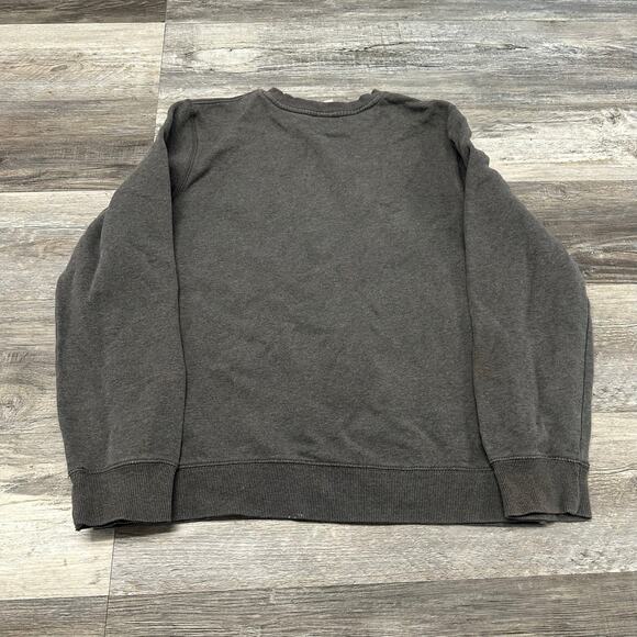 Nike Athletic Dept Club Fleece Gray Mens L Crew Neck Pullover Swoosh Sweatshirt - Picture 5 of 9